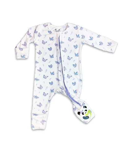 Bellabu Bear Baby Girls Butterfly Convertible Footie