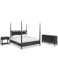 Addelyn 3 Pc. Set (King Poster Bed, Dresser & 1-Drawer Nightstand)