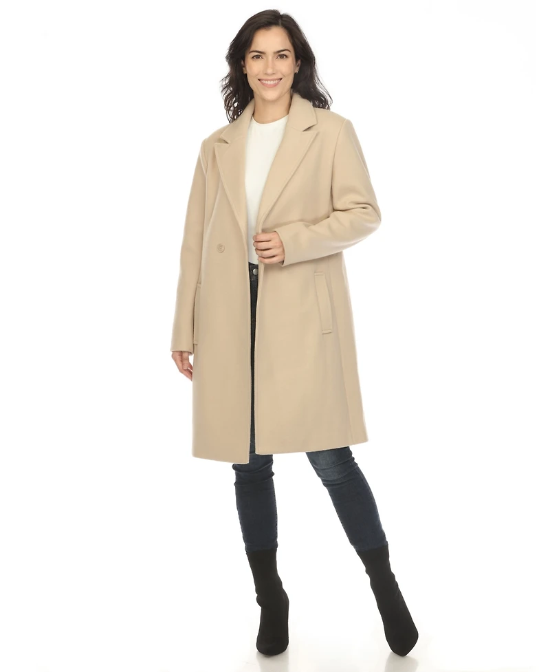 White Mark Women's Classic Walker Coat