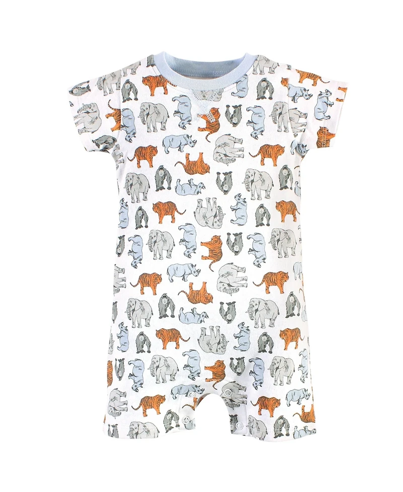 Touched by Nature Baby Boys Unisex 2 Pack of Natural Rompers
