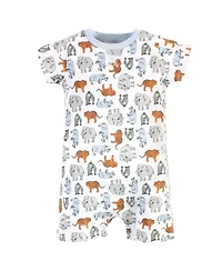 Touched by Nature Baby Boys Unisex 2 Pack of Natural Rompers