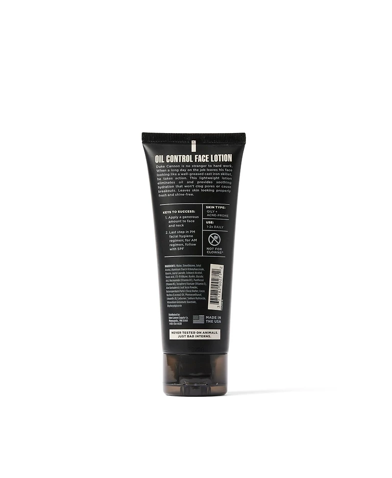 Duke Cannon Oil Control Face Lotion