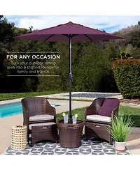 Best Choice Products 7.5ft Heavy-Duty Outdoor Market Patio Umbrella w/ Push Button Tilt