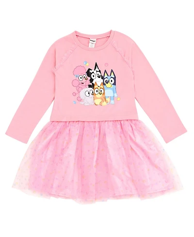 Bluey Little Girls French Terry Dress