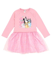 Bluey Little Girls French Terry Dress