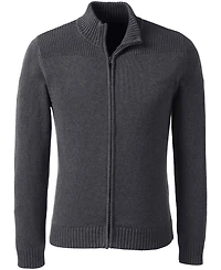 Lands' End Men's Cotton Modal Zip Front Cardigan Sweater