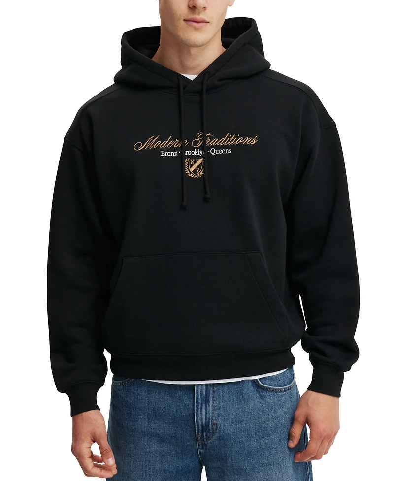 Cotton On Men's Box Fit Graphic Hoodie