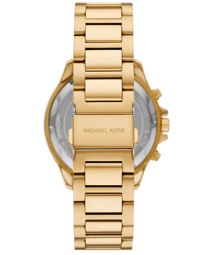 Michael Kors Men's Sage Chronograph Gold-Tone Stainless Steel Watch 42mm