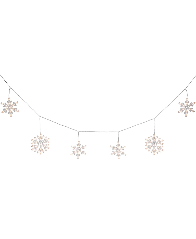 Northlight 150 Count Snowflake Icicle Christmas Lights 8.5 ft Wire