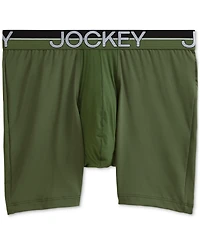 Jockey Men's Infinite Cool 3-Pk. Stretch Moisture-Wicking Solid Boxer Briefs