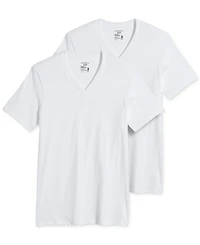 Jockey Men's Big & Tall Classic Tagless V-Neck Undershirt 2-pack