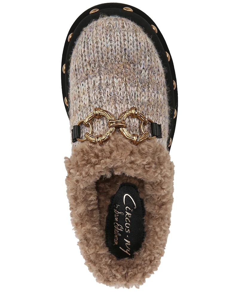 Circus Ny by Sam Edelman Annie Cozy Studded Slip-On Lug-Sole Clogs