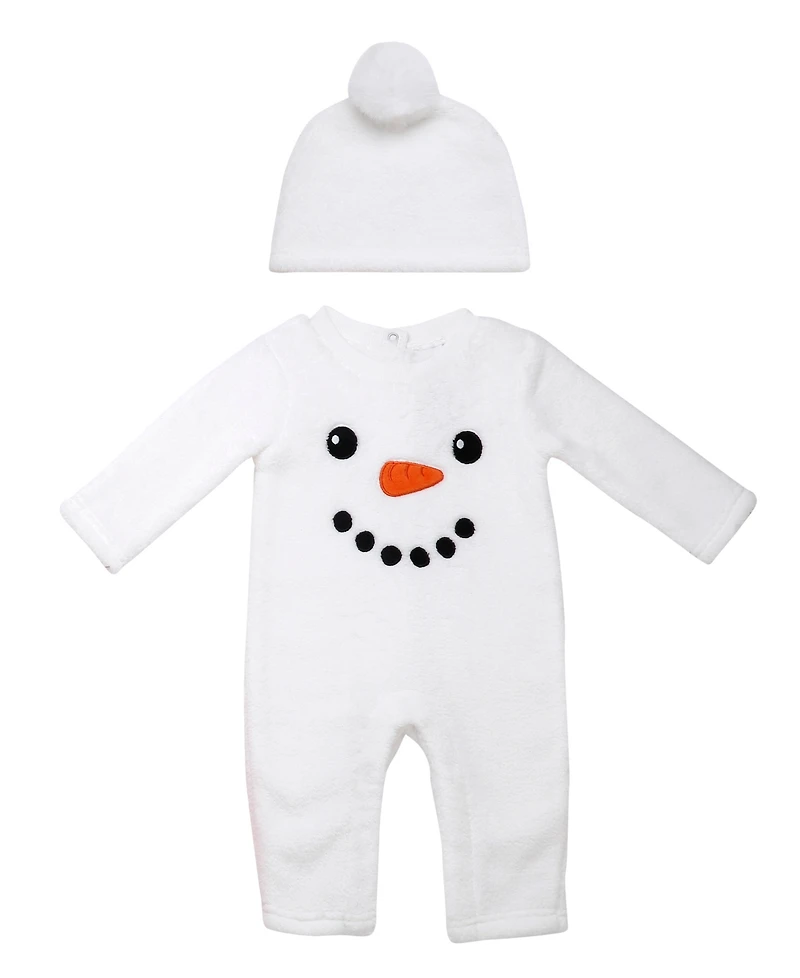 Baby Starters Baby Boys Snowman Coverall, 2 Piece Set