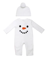 Baby Starters Baby Boys Snowman Coverall, 2 Piece Set