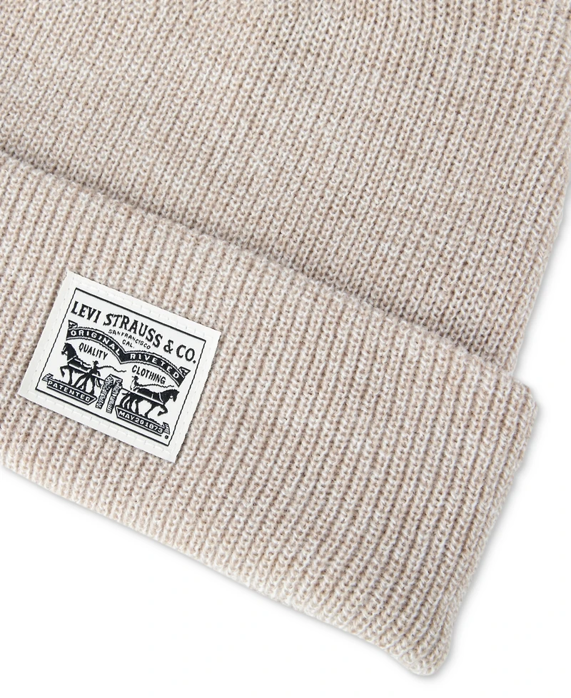 Levi's Men's Ribbed Logo Beanie