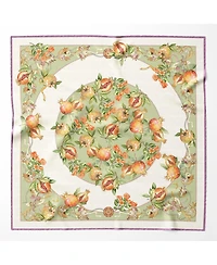 Melograno - Hand Rolled Silk Foulard for Women