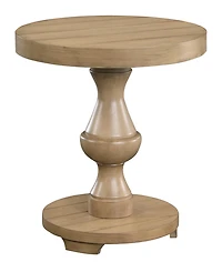 Dory 22" Wood Round End Table