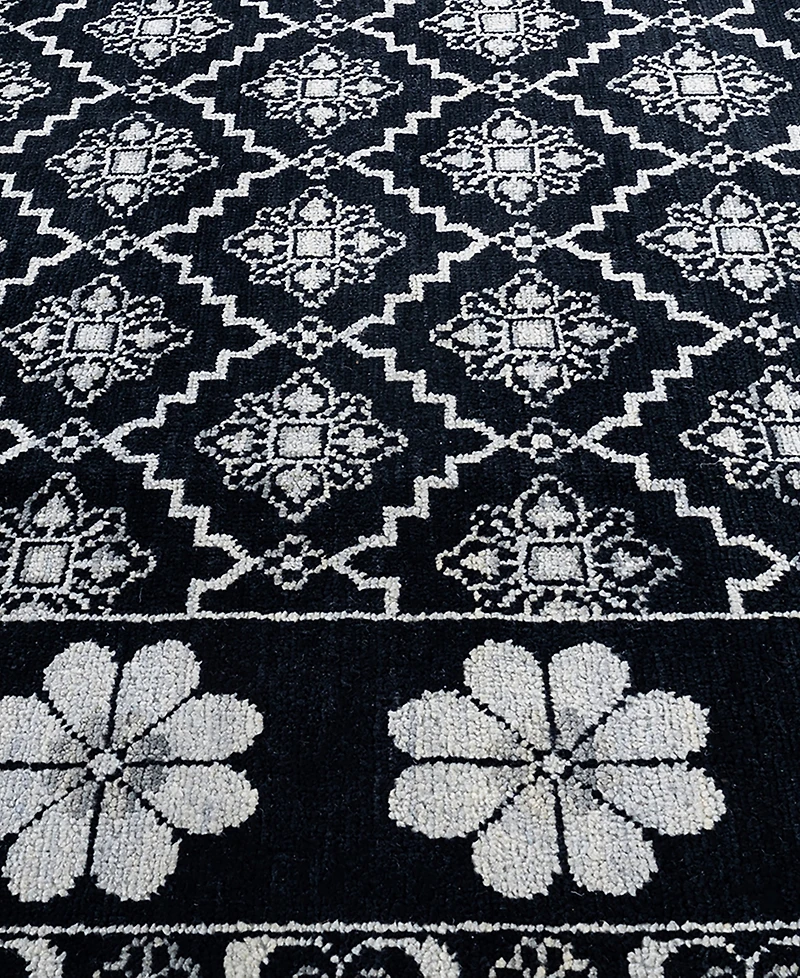 Adorn Hand Woven Rugs Indian Ooak M7067 8'3''x9'10'' Area Rug