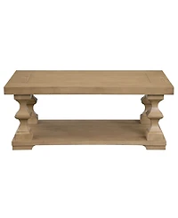 Dory 48" Wood Cocktail Table