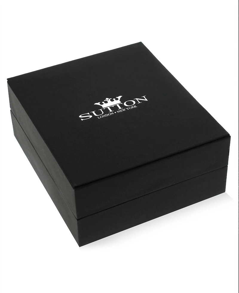 Rhona Sutton Black Silver Box Chain Stainless Steel Necklace