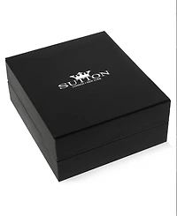 Rhona Sutton Black Silver Box Chain Stainless Steel Necklace