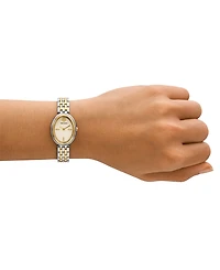 Tory Burch Women's The Oval Two-Tone Stainless Steel Bracelet Watch 22mm