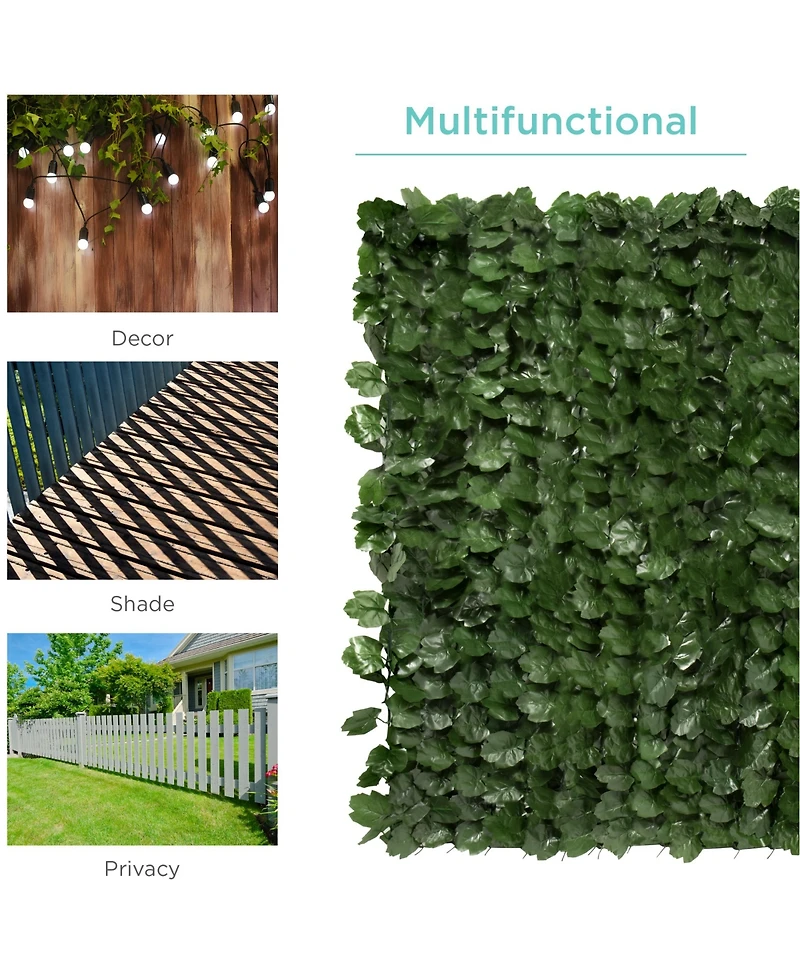 Best Choice Products Artificial Faux Ivy Hedge Privacy Fence Screen for Outdoor Decor, Garden, Yard