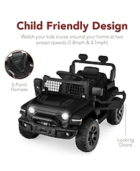 Best Choice Products 6V Kids Ride-On Truck Car w/ Parent Remote Control, 4-Wheel Suspension, Led Lights