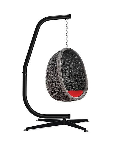 Best Choice Products Metal Hanging Hammock C-Stand for Chair/ Weather-Resistant Finish, Offset Base - Stand Only