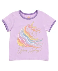 Unicorn Academy Little Girls Sophia & Wildstar T-Shirt (4
