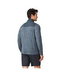 Free Country Men's Sueded Spacedye 1/2 Zip Colorblock Mock Neck T-Shirt