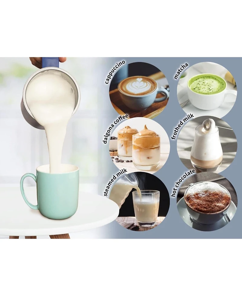 Milk Frother Electric Heater - Automatic 4-in-1 Function Milk Steamer For Hot & Cold