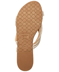 Arezzo Women's Mikayla Rhinestone Flat Sandals