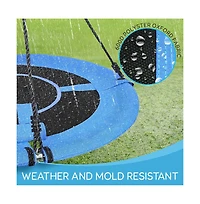 SereneLife Children s Hanging Swing Seat - Blue