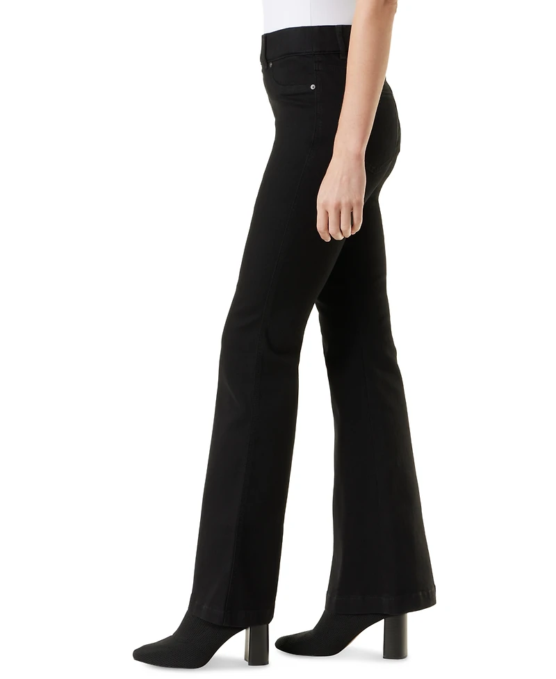 Gloria Vanderbilt Women's Shape Effect Pull-On Flared-Leg Jeans