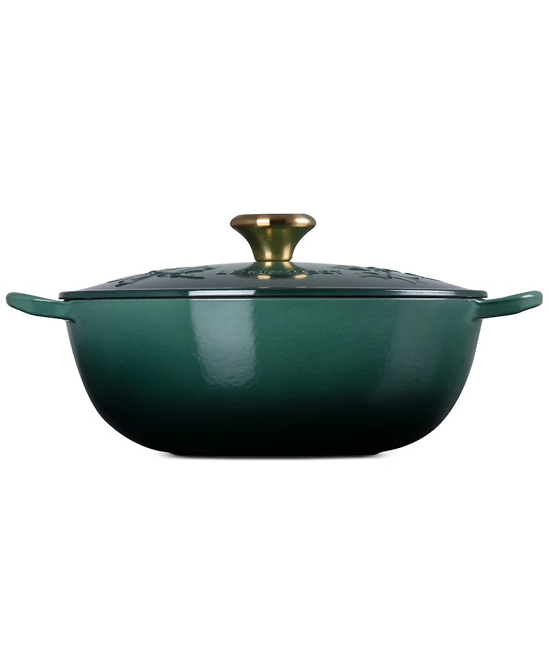 Le Creuset Holly Collection Enameled Cast Iron 4.5 Qt. Traditional Chef's Oven with Lid