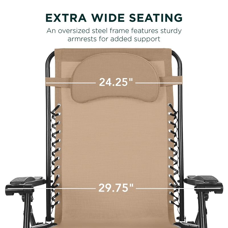 Best Choice Products Oversized Zero Gravity Chair