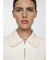 Mango Women's Textured Cotton-Blend Jacket