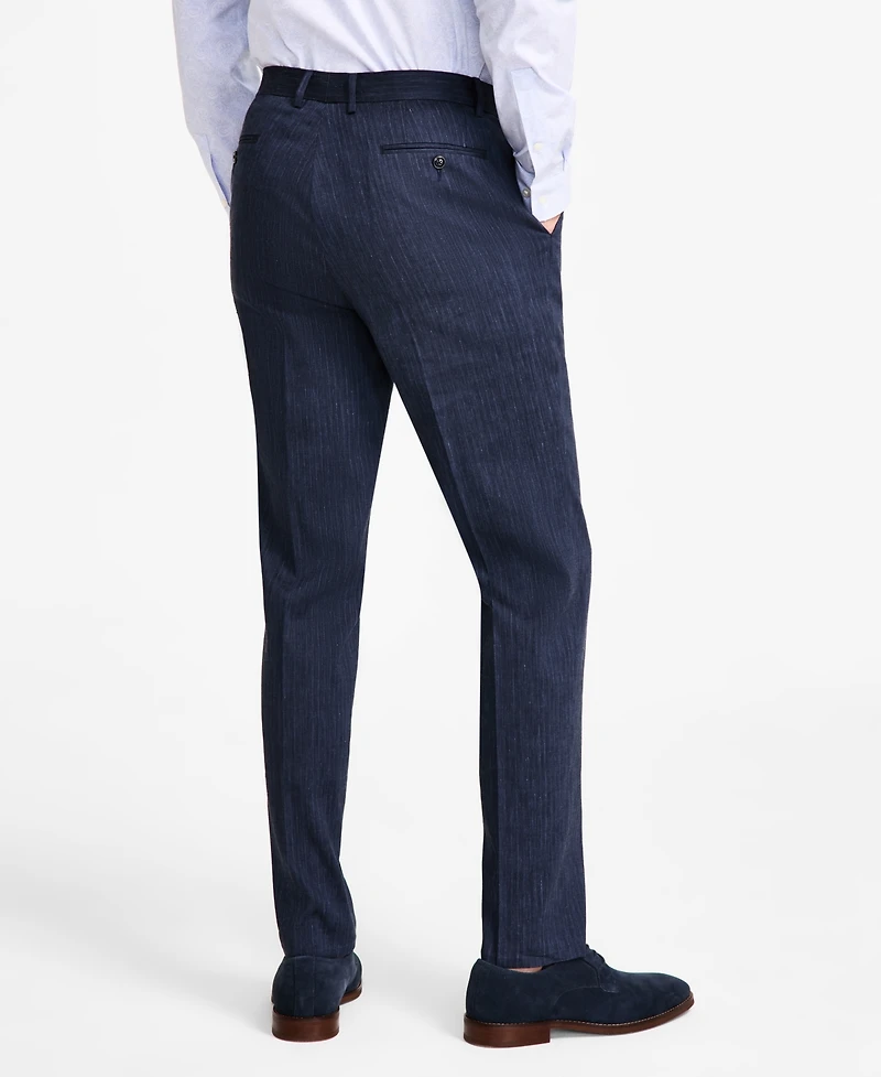 Michael Kors Men's Classic Fit Linen Suit Pant