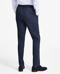 Michael Kors Men's Classic Fit Linen Suit Pant