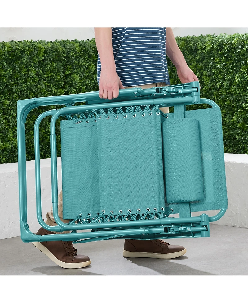 Best Choice Products Monochromatic Zero Gravity Chair, Folding Patio Recliner w/Side Tray, Headrest