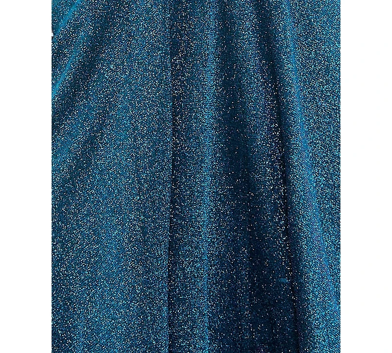 Crystal Doll Juniors' Notch V-Neck Sleeveless Fit & Flare Dress