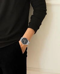 Lacoste Men's Mainsail Silver Stainless Steel Bracelet Watch 43mm