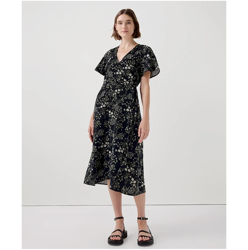 Pact Women's Organic Cotton Cafe Crepe Wrap Dress