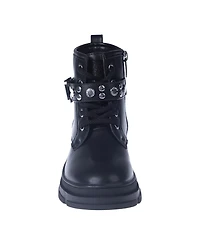 Vince Camuto Little and Big Girls Lace Up Stud and Logo Rivet Details Boot
