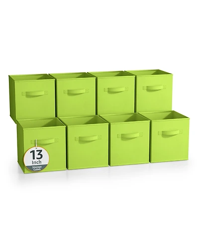 Sorbus Inch Pack Sturdy Collapsible Fabric Storage Cubes with Handle - for Organizing Clothes, Toys, Books