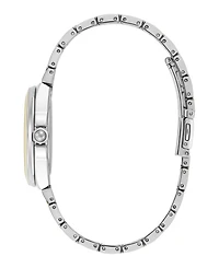 Olivia Burton Women's Lustre Silver and Gold-Tone Stainless Steel Bracelet Watch 34mm