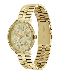 Olivia Burton Women's Ice Burst Gold-Tone Stainless Steel Bracelet Watch 35mm