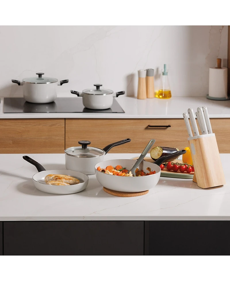 BergHOFF Leo Glints Nonstick Recycled Aluminum Stockpot 9.5", 5.9qt. With Glass Lid