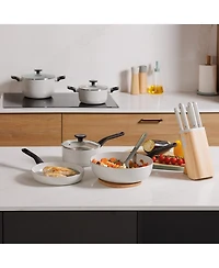 BergHOFF Leo Glints Nonstick Recycled Aluminum Stockpot 9.5", 5.9qt. With Glass Lid